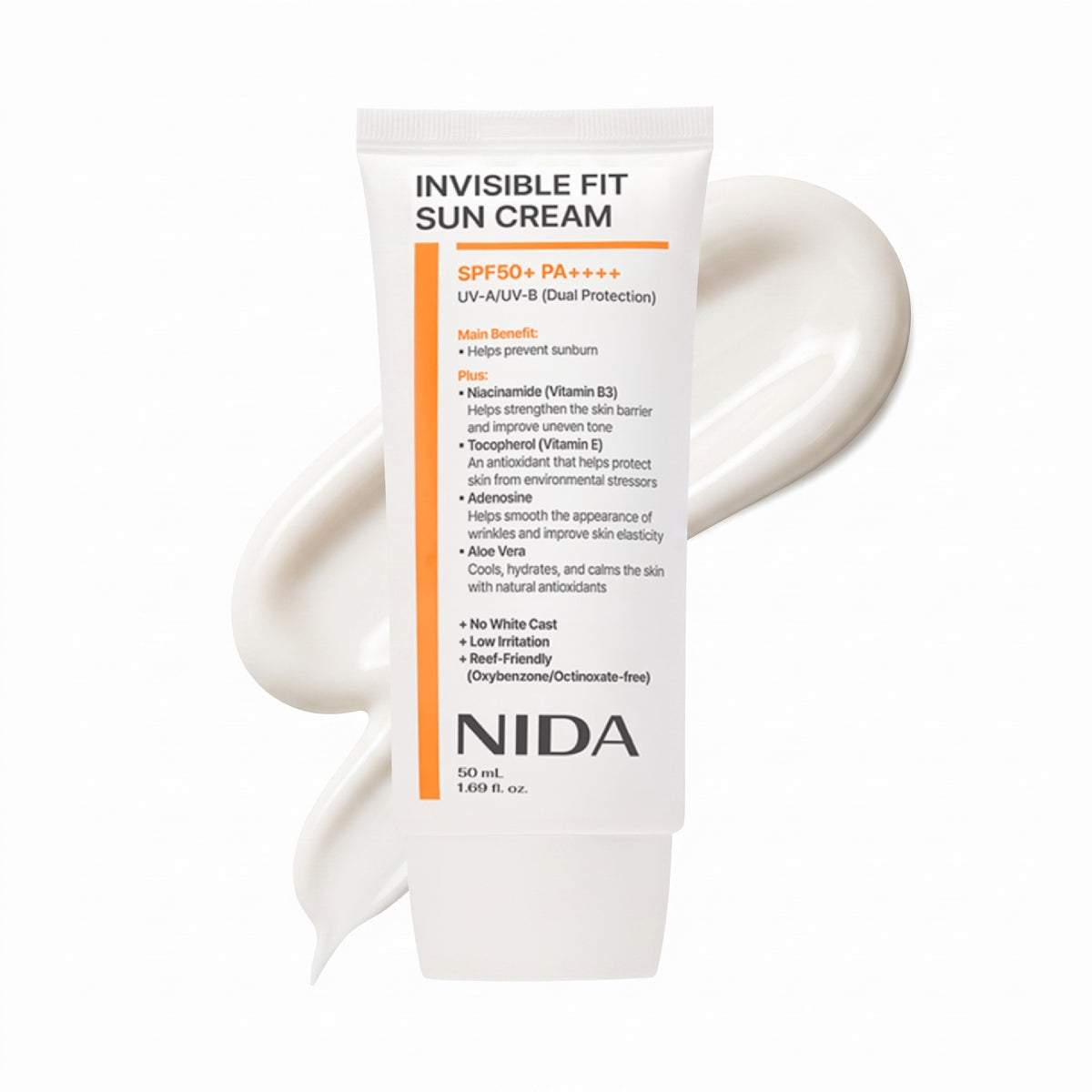 NIDA Invisible Fit Sun Cream 50ml