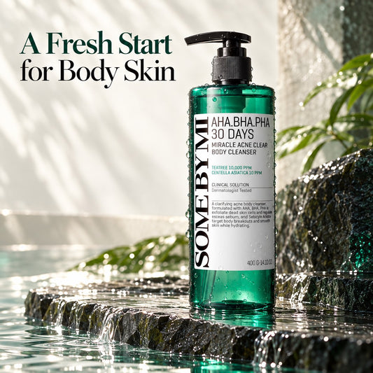 SOME BY MI AHA BHA PHA 30 Days Miracle Acne Clear Body Cleanser 400g