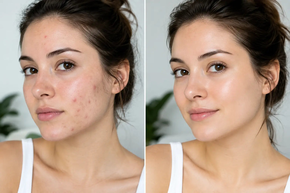 An Acne Routine Transformation Example in 8 Weeks