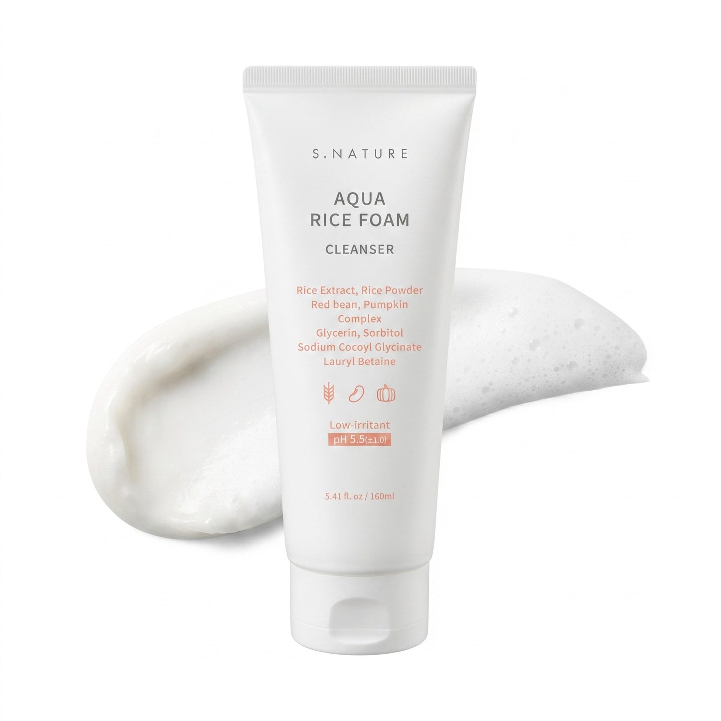 S.NATURE Aqua Rice  Foam Cleanser 160ml