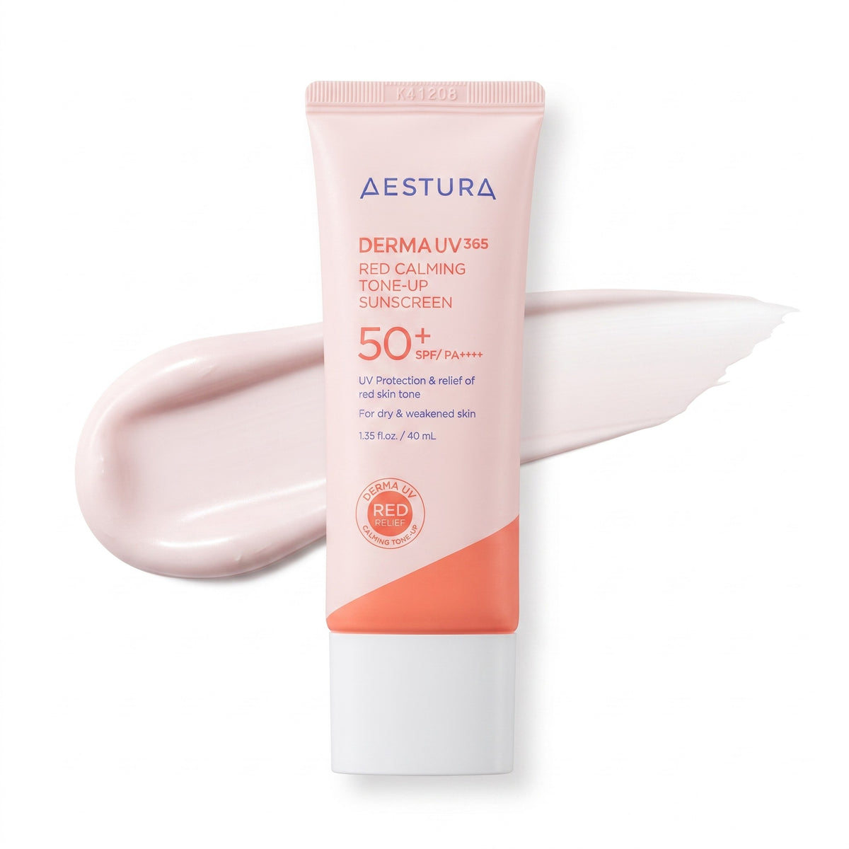 AESTURA DERMA UV365 Red Calming Tone-Up Sunscreen SPF50+ / PA++++ 40ml