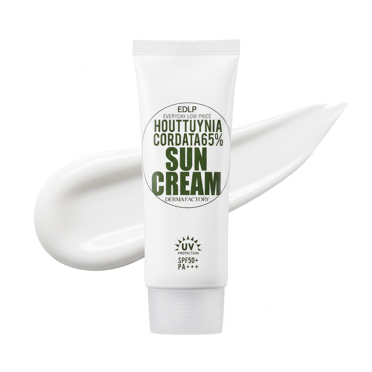 DERMA FACTORY EDLP Houttuynia Cordata 65% Sun Cream SPF50+ PA+++ 50g
