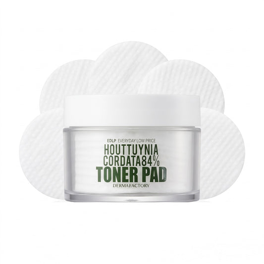 DERMA FACTORY EDLP Houttuynia Cordata 84% Toner Pad 30 Pads