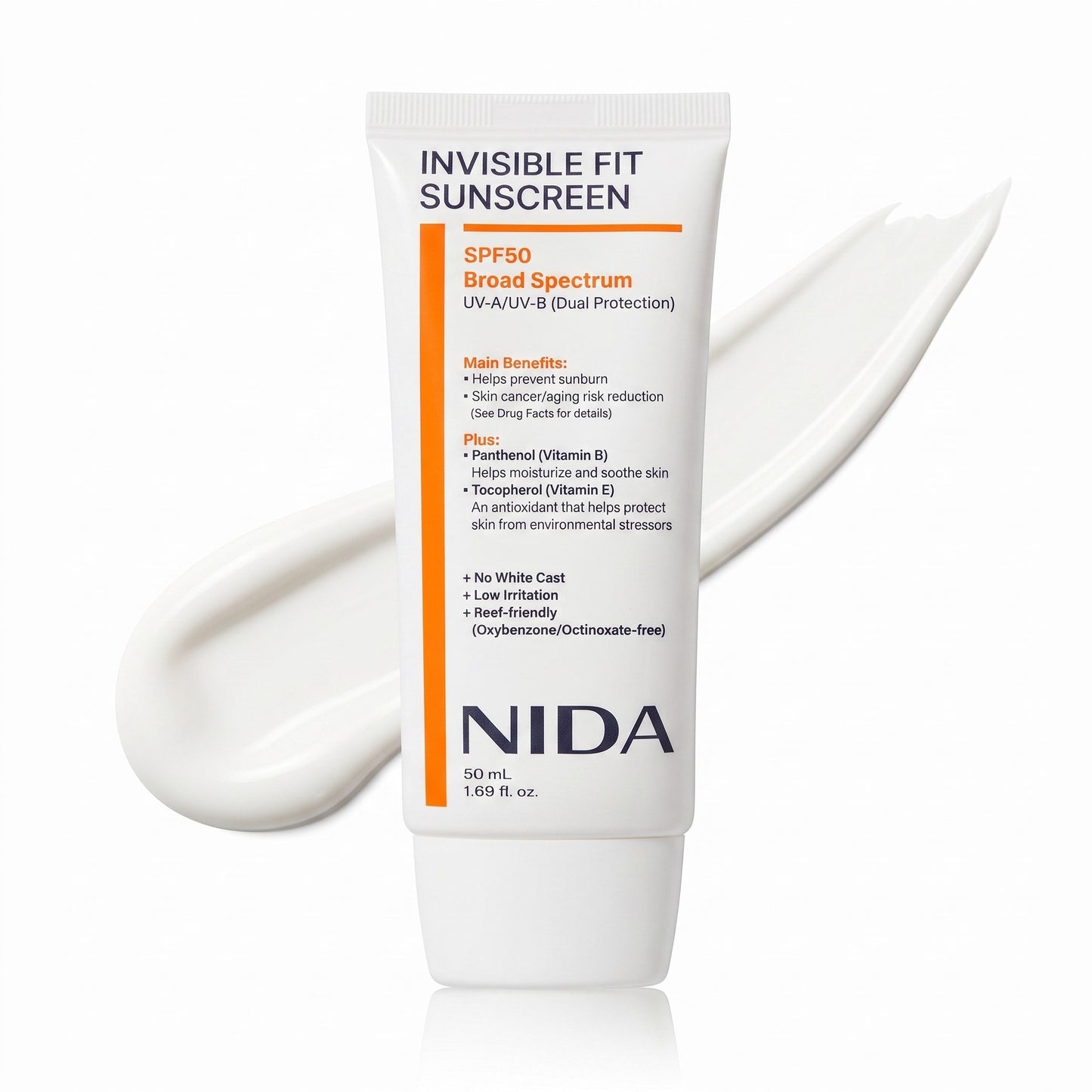 NIDA Invisible Fit Sunscreen 50ml