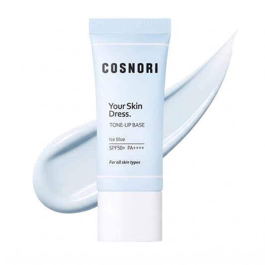 COSNORI Your Skin Dress Tone-Up Base SPF 50+ PA++++ Ice Blue 35ml