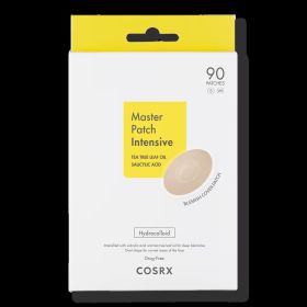 COSRX Master Patch Intensive 90 Patches | Oval-Shaped Hydrocolloid Pimple Patch with Tea Tree Oil & Salicylic Acid | Quick & Easy for Blemishes
