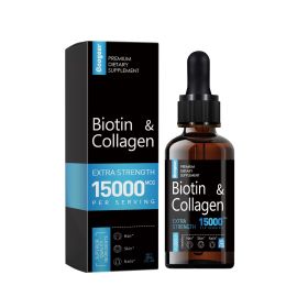 Biotin and Collagen Drops for Hair, Skin and Nails Support, 1500 mcg
