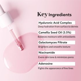 Dual Glow Hyalu balance Serum Hyaluronic Acid Serum Perfect Balance of Moisture Oil for Glass Skin Korean Skin Care for face 1.01 fl.oz