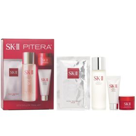 SK II - Best Seller Trial Kit: Facial Treatment Ess. 75ml+Facial Treatment Cleanser 20g+SKINPOWER Advanced Cream 15g+ F.T Mask 1pcs 4pcs