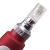 MYM Electric Derma Pen Stamp Auto MicroNeedle Roller 2x 12 Pin Cartridges