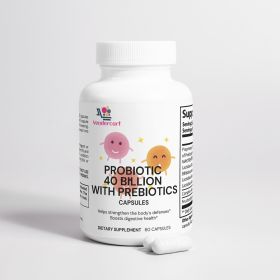 Probiotic with Prebiotics 40 Billion for Digestive Support and Metabolism, 60 Count (Option: PROBIOTIC)