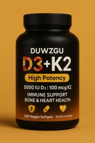 High Potency D3 and K2 Supplement (Option: 200 pieces)