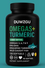 Omegas and Turmeric Soft Capsules (Option: 160 pieces)
