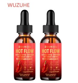Hot Flow Liquid Capsaicin with Vitamin K2 and D3 (Option: Picture color-2PCS)