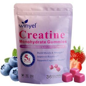 Creatine Monohydrate Gummies, Sugar-free Creatine, Suitable For Workouts, Strength, Cognitive Health, And Muscle Support (Option: 1 PCS)
