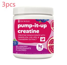 Creatine Gummy Blueberry And Pomegranate Flavor (Option: Picture color-3PCS)