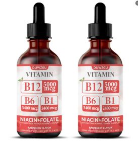 B12 Drops with Niacin and Folate (Option: B12 Drops-2PCS)