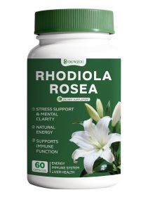 Rhodiola Rosea Capsules for Stress Support (Option: Picture color)