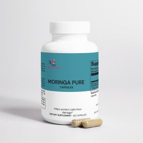 Premium Moringa Pure Nutrient-Rich Superfood For Energy Wellness, 60 count (Option: MORINGA PURE)