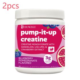 Creatine Gummy Blueberry And Pomegranate Flavor (Option: Picture color-2PCS)