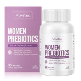 Women's Probiotics and Prebiotic for Ph Balance, Urinary Tract Support - 60 Billion CFU Capsules, 60 Count (Option: Unflavored-60Count)