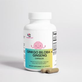Ginkgo Biloba And Ginseng for Cognitive Support and Energy, 60 count (Option: Ginkgo Biloba and Ginseng)