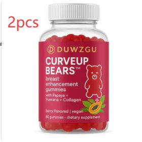 Breast Enhancement Gummies, 60 count (Option: 60 Tablets Per Bottle-2PCS)