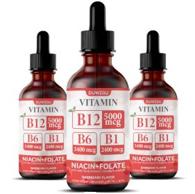 B12 Drops with Niacin and Folate (Option: B12 Drops-3PCS)